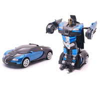 Venta al por mayor 1:18 Control remoto deformación Robot RC juguete transformar modelo de coche para niños