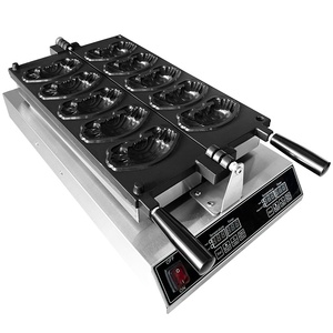 ZZ750 Crab Four à gaufres électrique, appareil à collation décontractée tendance, pour gâteau au fromage éclatant et gaufres en forme de fromage filant - Product Image 1