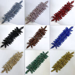 ชุดราตรีงานพรอมดีไซน์ใหม่ล่าสุด งานแฮนด์เมด ดีไซน์ไม่ซ้ำใคร ประดับคริสตัลหลากสี งานปักคริสตัล 3 มิติ  งานประดับด้วยลวดคริสตัลรูปกิ่งไม้ - Product Image 2