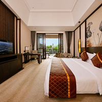 Cadres de lit d'hôtel haut de gamme, taille double, cadre de lit king size, sommier d'hôtel, base de lit commerciale rembourrée, moderne, en bois, luxe, lit d'hôtel 5 étoiles