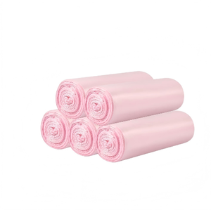 ถุงขยะขนาดเล็ก Huamaohengchun3 แบบม้วน 60 ใบ ถุงขยะขนาดเล็กทนทานสำหรับบ้าน สำนักงาน ห้องครัว ห้องน้ำ ห้องนอน สีชมพู - Product Image 1