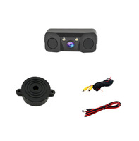 Caméra de recul 12V étanche pour véhicule, mini-radar de stationnement haute définition trois-en-un, unité intégrée pour vision automobile