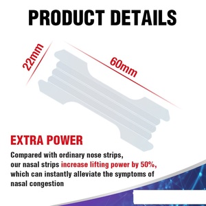 Bandes nasales transparentes OEM Breathe Right Extra Strength, adhésif puissant, invisibles, pour le ronflement et le sommeil. - Product Image 5