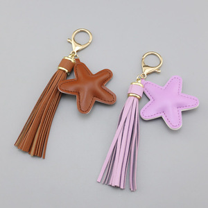 Porte-clés papillon <span class=keywords><strong>double</strong></span> face en cuir PU coloré 2026 avec longue sangle pour accessoires de sac - Product Image 6