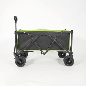 QM Steel Four-Wheel Outdoor Utility <b>Wagon</b> Enclosed Structure Easy-Folding <b>Collapsible</b> Design for Shopping Garden - Product Image 2