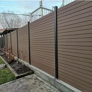 Valla de jardín Wpc de privacidad, vallas de seguridad de aluminio y Metal, fácil instalación, esgrima decorativa compuesta de <span class=keywords><strong>madera</strong></span> de 800-2000mm - Product Image 3