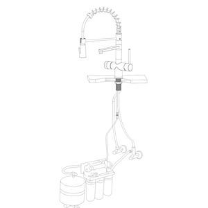 DOGO KS3301 คุณภาพสูงฤดูใบไม้ผลิน้ําบริสุทธิ์ <span class=keywords><strong>Triflow</strong></span> ก๊อกน้ําดื่มดึงออกดึงลง Sprayer 3 ทิศทางก๊อกน้ําห้องครัว - Product Image 6