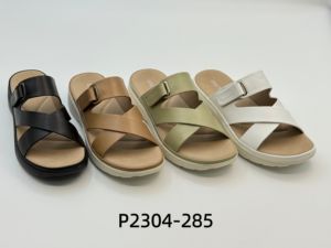 Nouvelles sandales plates confortables pour femmes 2025, semelle souple antidérapante, bout ouvert, cuir PU, polyvalentes, décontractées, pour la marche en plein air, chaussures de plage - Product Image 1