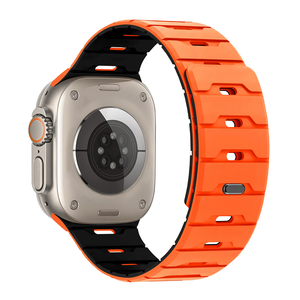 <span class=keywords><strong>Correa</strong></span> de Reloj Magnética de Silicona de Doble Color para <span class=keywords><strong>Apple</strong></span> <span class=keywords><strong>Watch</strong></span> Ultra 49mm, <span class=keywords><strong>Correa</strong></span> Deportiva para IWatch 11 10 9 8 - Product Image 2
