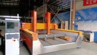 Machine de gravure rotative CNC JK Stone, moteur 5,5 kW 380 V, engrenage, marbre, granit, facile à utiliser, garantie 3 ans, gris clair