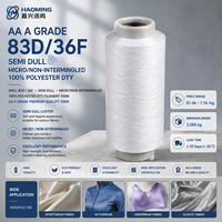 Filament de polyester DTY 100 % de qualité AA 83D/36F semi-mat micro/non-mêlé, blanc brut, pour tricotage et tissage