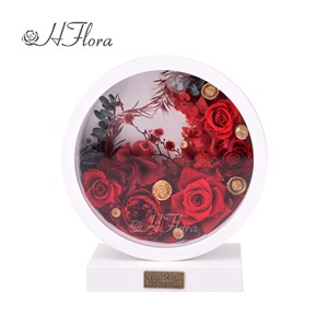 Lampada Hflora a Forma di Rosa Preservata Full <span class=keywords><strong>Moon</strong></span>, Luminosità Regolabile con Controllo Touch, Tre Tonalità di Luce Calda e Fredda per Bambini, Donne e Ragazze - Product Image 2
