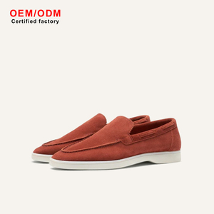 Mocasines de Cuero Genuino para Hombre, Diseño ODM, Anchos, Sin Cordones, Formales, de Vestir, Cómodos, Casuales de Oficina, Zapatos Planos para Boda - Product Image 1