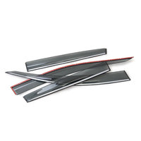 Pmma Sun Rain Guard Visor de ventana de humo oscuro en canal q50 Visor de ventana para Fielder
