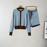 Costumes de mode avec logo personnalisé, vêtements de sport décontractés, vêtements tendance, ensembles de pulls en jersey pour femmes, 2 pièces