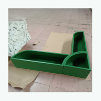 Ensemble de jardinières modulaires en métal pour terrasse sur le toit, jardin d'angle, jardinières extérieures blanches personnalisées pour projets paysagers