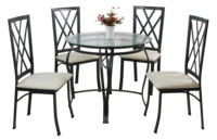 Ensemble de table à manger en verre italien de luxe moderne, collection de salle à manger ronde