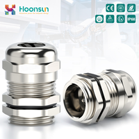 HOONSUN M63 Presse-étoupe en laiton nickelé étanche IP68 pour Wenzhou Zhejiang