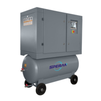 Compresseur d'air à vis monophasé SPERAN, intégré, portable, petit, à injection d'huile, avec armoire de commande VSD