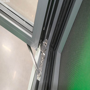 Nouvelles fenêtres à ouverture vers l'intérieur en alliage d'aluminium Lolands, à double <span class=keywords><strong>battant</strong></span>, avec moustiquaire magnétique double en acier inoxydable et double vitrage - Product Image 3