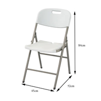 Ensemble de table et chaises pliantes modernes en plastique HDPE pour l'extérieur, 8 places, imperméable, pour les événements festifs