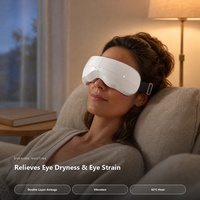 Masseur oculaire chauffant à pression d'air et vibrations, appareil de soin des yeux avec bandeau réglable pour les yeux fatigués XH