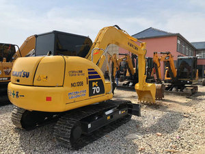 Mini Home KOMATSU Excavadoras hidráulicas de orugas usadas en el hogar, excavadoras de cubo de segunda mano Pc70 de 7 toneladas a la venta - Product Image 3