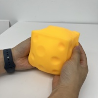 Jouet Squishy Géant en Forme de Fromage, Simulation Alimentaire, 11 cm, Conforme aux Normes de Sécurité pour Enfants, Mignon, en Gros, Entrepôt USA