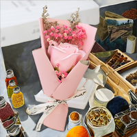 Buket rumput Pampas asli alami Mini, bunga sabun kering hadiah Hari Valentine Pernikahan jumlah besar unik untuk sekolah kembali