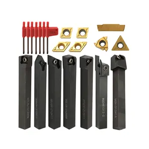 21PCS 12mm Multifunctional Solid Carbide Inserts Holder Boring Bar With Wrenches For Lathe Turning Tools