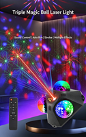 Lampe de scène LED RGBW Magic Ball contrôlée par DMX512, lumière laser stroboscopique pour fête, KTV, décoration de Noël