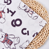 Tissu tissé à imprimé numérique motif pied-de-poule classique beige et bleu marine, style vintage, pour chemisiers, costumes, jupes et vestes pour filles