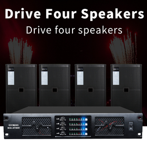 Amplificador <span class=keywords><strong>AB</strong></span> de clase profesional, amplificador de sonido de 4 canales, 4*800W, amplificador de potencia de Metal de alta calidad, 2 unidades - Product Image 6