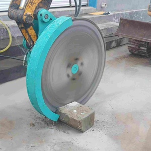 Scie à découper diamantée bibo pour excavatrice, pour roche, bois et marbre / Disque de scie circulaire de 0,4 à 0,8 m de diamètre / Scie de découpe - Product Image 4