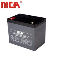 Batterie AGM au gel scellée à décharge profonde 55Ah 12V pour UPS, vélos électriques/trottinettes et voiturettes de golf, sans entretien