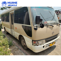 Mini-bus Hiace d'occasion, 29 places, diesel, fourgonnette de transport de passagers à vendre, boîte de vitesses manuelle, conduite à droite, nom du bus Coaster