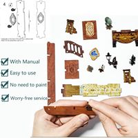Livre coin bricolage 3d puzzle en bois booknooks livre coin maison de poupée miniature kit étagère insérer serre-livres étagère décor