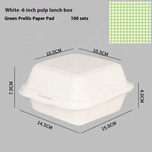 Caja de cartón desechable industrial roja para llevar, diseño de caja de almuerzo para picnic, para <span class=keywords><strong>sushi</strong></span>, snacks, postres, hamburguesas suaves y pasteles bento. - Product Image 6
