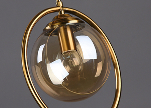 Lampade a Sospensione in Vetro Grigio Fumo/Trasparente/Ambra, Stile Nordico <span class=keywords><strong>Semplice</strong></span>, 1/3 Luci LED Dimmerabili per Reception - Product Image 3