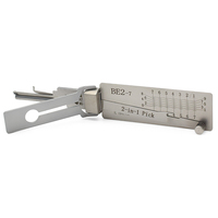 Outils LISHI BE2-7 2 en 1, outil de crochetage et de décodage pour serrures de voiture, kit de crochetage professionnel pour serrures de voiture