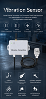 Capteur d'accélération par vibration RS485 WiFi LoRaWAN 4G pour la surveillance des compresseurs, ventilateurs et boîtes de vitesses