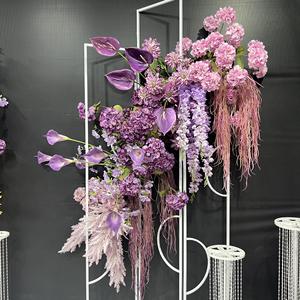 Arrangement floral artificiel Jinxi 30cm-100cm, décorations de mariage en soie pour vitrines d'hôtels - Product Image 1