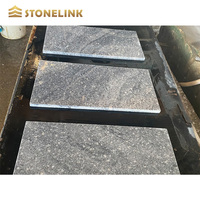 Gris nuageux flammé poli gris naturel granit pavé extérieur escalier étape granit carrelage de sol pour jardin