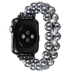 Correa de Pulsera de Perlas para Reloj 8 Ultra para Mujer, Aleación de Zinc, Joyería, Correa Elástica con Cuentas para Reloj Inteligente - Product Image 4