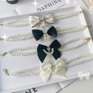 Adjustable <strong>Rhinestone</strong> Collar for Cats <strong>Dogs</strong> Fashionable Animal Pattern Gentle Neck Strap Manufactures' Wholesale Jewelry Tie - Product Image 6