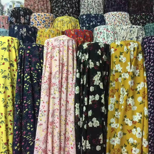 Nhà máy cung cấp trực tiếp in voan rất nhiều cổ phiếu vải 100% <span class=keywords><strong>Polyester</strong></span> dệt georgette vải - Product Image 1