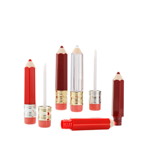 Forme de stylo Mini 5ml coupe unique en forme de <span class=keywords><strong>crayon</strong></span> brillant à lèvres tube brillant à lèvres personnalisé mat liquide rouge à lèvres tube en plastique avec baguettes - Product Image 2