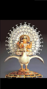 Estatua de la Divinidad del Pavo Real Budista Tibetano, Figura Religiosa de Resina para Templo, Altar, Meditación, Decoración del Hogar - Product Image 4