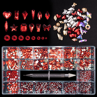 Cristaux mélangés, strass, diamants, pierres précieuses, strass pour nail art, décorations pour ongles en acrylique, dos plat, brillants, accessoires pour ongles 3D