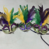 Masque pour les yeux du Mardi Gras, masque en plastique PGG, masque de luxe à paillettes, bal masqué